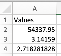 Typed Array to single column with title